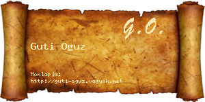 Guti Oguz névjegykártya